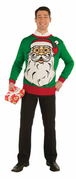 Santa Face Christmas Sweater, Ugly Christmas Sweater
